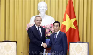 Chủ tịch nước Võ Văn Thưởng tiếp Thống đốc tỉnh Kaluga, Liên bang Nga