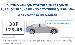 Dự thảo Nghị quyết về thí điểm cấp quyền lựa chọn sử dụng biển số ô tô thông qua đấu giá