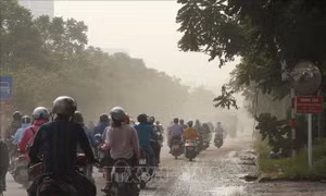 Chất lượng không khí Hà Nội đang ở mức kém, chủ yếu là ô nhiễm bụi