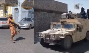 Video Taliban lái xe quân sự Humvee của Mỹ diễu phố