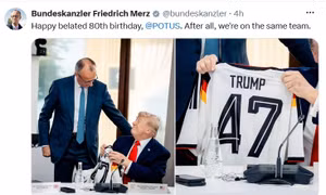 Thủ tướng Đức tặng quà sinh nhất bất ngờ cho Tổng thống Trump 
