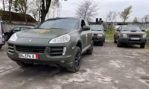 Xe sang Porsche biến thành phương tiện quân sự dành cho chỉ huy Ukraine