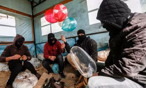 Tấn công bằng bóng bay tái hiện ở Dải Gaza