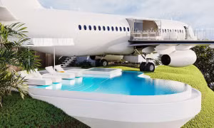 Phi cơ Boeing 737 cũ 'biến hóa' thành biệt thự tại đảo thiên đường Bali