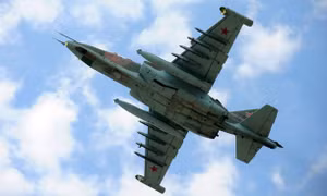 Máy bay ném bom Su-25 Nga rơi, hai phi công mất tích