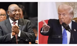 Tổng thống Ramaphosa đưa vận động viên golf đến cuộc gặp với ông Trump