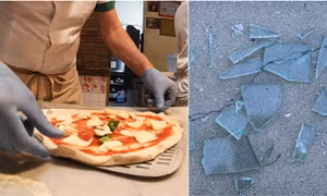 Nhiều mảnh kính vỡ trong pizza chuyển đến Vệ binh Quốc gia Mỹ