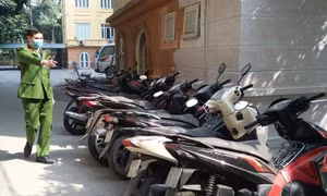 Hà Nội: Triệt phá đường dây trộm cắp và tiêu thụ xe máy quy mô lớn