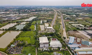 Ảnh 360 độ: Gói thầu số 9 - vành đai 4 chậm tiến độ vì thiếu mặt bằng