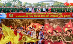 Lễ xuất quân đưa đoàn Nghệ thuật trống hội Công an vào TP Hồ Chí Minh