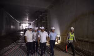 Hầm chui Lê Văn Lương sẽ thông xe vào ngày kỷ niệm Giải phóng Thủ đô 10/10