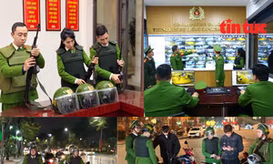 Kết hợp ‘mắt thần’ công nghệ với tuần tra xuyên đêm giữ vững an ninh Đại hội Đảng lần thứ XIV