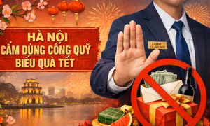Hà Nội cấm dùng công quỹ biếu quà Tết