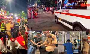 Công an Hà Nội kịp thời cứu phụ nữ lên cơn co giật tại khu vực lễ kỷ niệm Quốc khánh