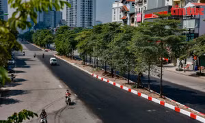 Diện mạo mới của tuyến đường Liễu Giai-Văn Cao với 8 làn xe