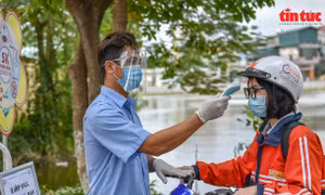 Hà Nội: Huyện Thanh Trì diễn tập đón học sinh trở lại trường