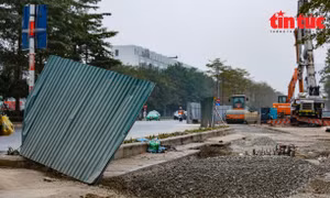 Đại lộ Chu Văn An nghìn tỷ lại bị đào xới trong những ngày cuối năm