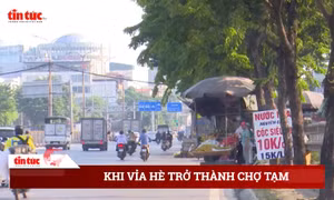 Khi vỉa hè trở thành “chợ tạm”