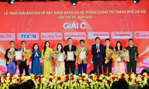 Hà Nội trao Giải Báo chí về xây dựng Đảng và hệ thống chính trị lần thứ VII - năm 2024
