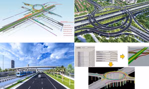 Ảnh 360 độ: Tăng tốc thi công nút giao Vành đai 3,5 và Đại lộ Thăng Long