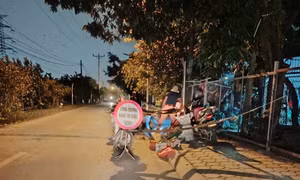 Xử phạt đơn vị đào đường trái phép tại quận Long Biên