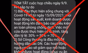 Hà Nội bác tin đồn về nới lỏng giãn xã hội từ 15/9