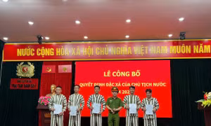 Công an Hà Nội công bố Quyết định đặc xá cho 139 phạm nhân
