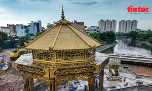 Ảnh 360 độ: Đài quan sát trên đập dâng sông Tô Lịch