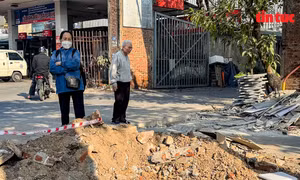 Sửa 1 km vỉa hè 5 tháng chưa xong