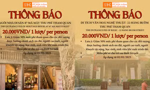 Hai điểm di tích trên phố cổ Hà Nội thu phí tham quan từ ngày 2/1/2025