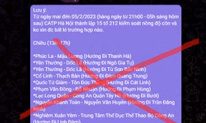 Hà Nội bác tin đồn thành lập tổ công tác chuyên đề 212