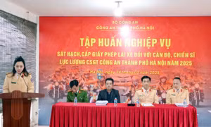 Công an Hà Nội tập huấn nghiệp vụ sát hạch lái xe cho lực lượng CSGT