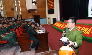 Lan toả văn hoá an toàn giao thông trong tuổi trẻ quân đội