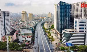 Vành đai 2 nối 3 quận trung tâm của Hà Nội đang dần thành hình