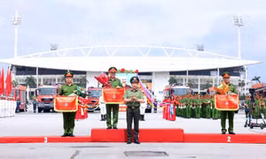 Công an Hà Nội nhất toàn đoàn hội thi chữa cháy và cứu nạn, cứu hộ toàn quốc