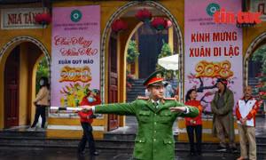 Hà Nội bảo đảm an ninh trật tự cho du khách đến lễ chùa Rằm Tháng Giêng