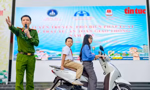 Hà Nội tập huấn ATGT cho học sinh: Trực quan, thiết thực, hiệu quả