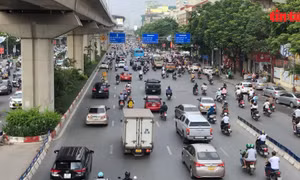 Hà Nội tiếp tục thí điểm phân làn trên đường Nguyễn Trãi đến ngày 31/12