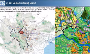 Quy hoạch Vùng huyện Mê Linh: 1 trục - 2 cánh và 5 hành lang liên kết