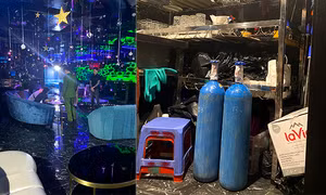 Xử phạt cơ sở Mê Lounge vi phạm kinh doanh bóng cười