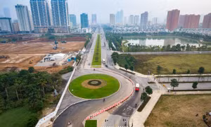 Ngắm tuyến đường 8 làn xe kết nối 3 quận nội thành Thủ đô