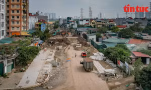 Hà Nội: Gấp rút hoàn thành đường nối KĐT Đồng Tàu - Tam Trinh
