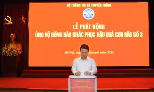 Bộ Thông tin và Truyền thông phát động ủng hộ đồng bào khắc phục hậu quả cơn bão số 3.