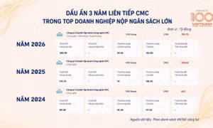 CMC lọt Top 10 doanh nghiệp công nghệ viễn thông nộp ngân sách lớn nhất Việt Nam
