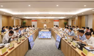 Quang cảnh cuộc họp giao ban quý II/2023 Bộ Thông tin Truyền thông