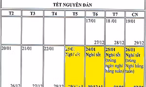 Lấy ý kiến về hai phương án nghỉ Tết Nguyên đán Canh Tý 2020