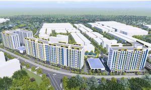 Phối cảnh dự án nhà ở xã hội Công đoàn tại phường Hải Vân, thành phố Đà Nẵng. Ảnh: Công đoàn Đà Nẵng.