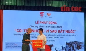 Phát động chương trình 'Gọi tên những vì sao đất nước' tri ân liệt sĩ năm 2026