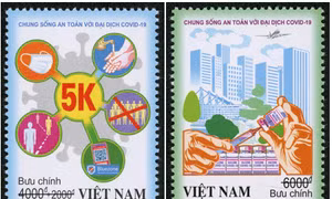 Phát hành bộ tem ‘Chung sống an toàn với đại dịch COVID-19’