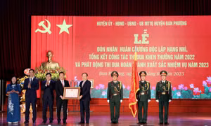 Huyện Đan Phượng, Hà Nội đón nhận Huân chương Độc lập hạng Nhì